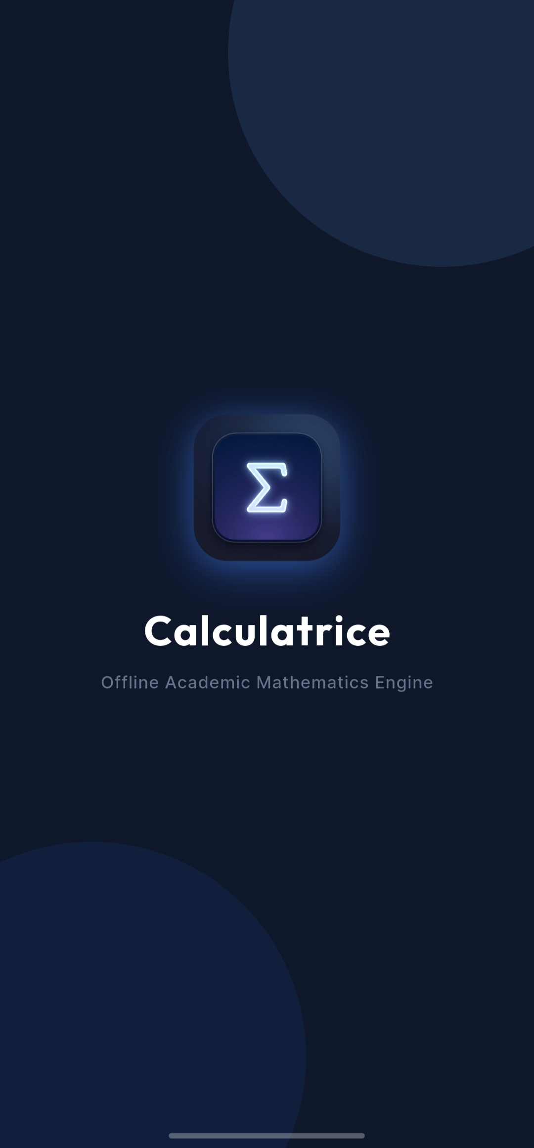 Calculatrice Splash Screen